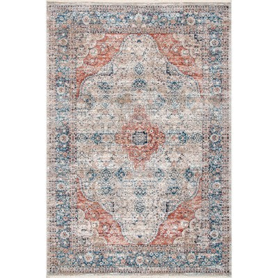 nuloom Corinne Herati Medallion Beige