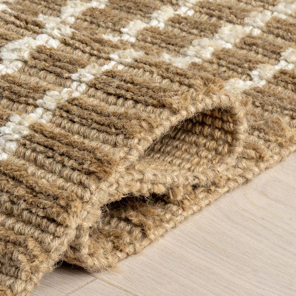 Nuloom Cosmia Striped Jute Area Rug Natural