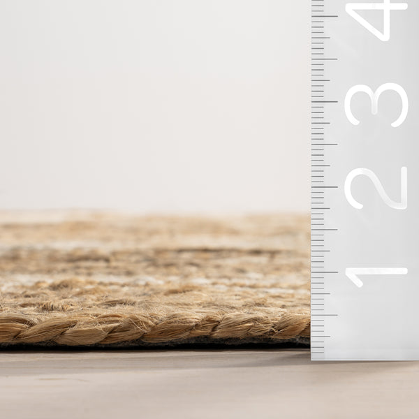 Nuloom Dalia Jute Abstract Area Rug Natural