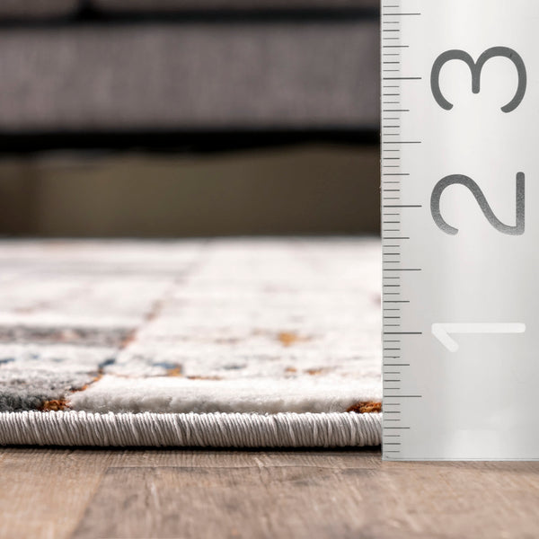 Nuloom Dallas Abstract Tiles Light Grey
