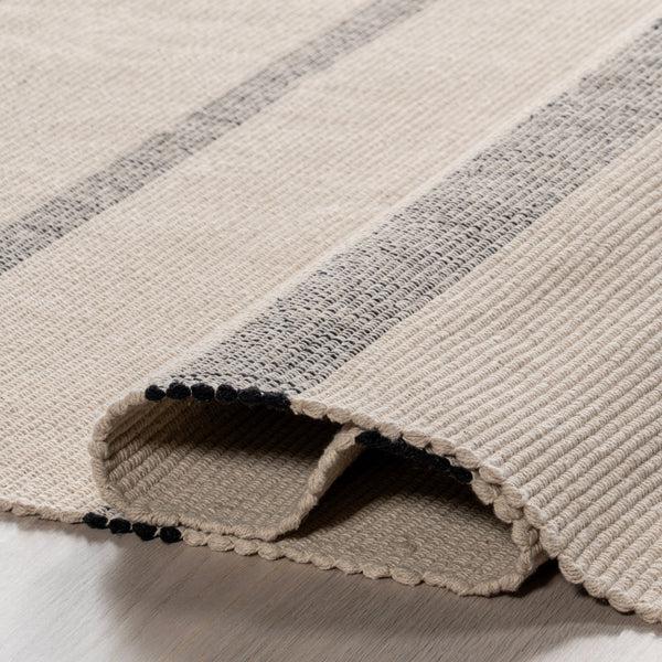 Nuloom Darina Casual Striped Cotton Area Rug Ivory
