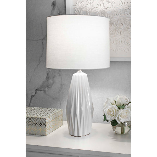 Nuloom Davis 25" Ceramic Table Lamp Cream