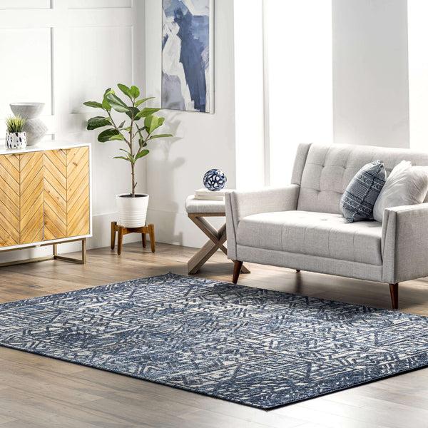 Nuloom Debbie Modern Geometric Area Rug Blue