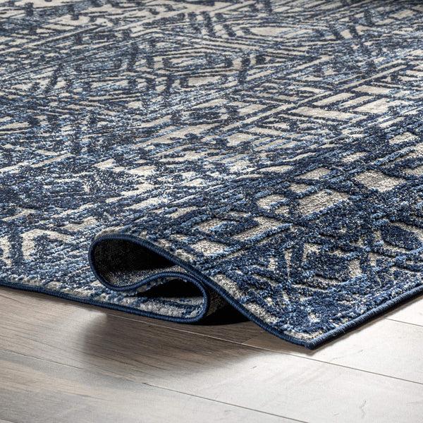 Nuloom Debbie Modern Geometric Area Rug Blue