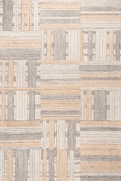 nuloom Deco Striped Tile Wool Area Rug Beige