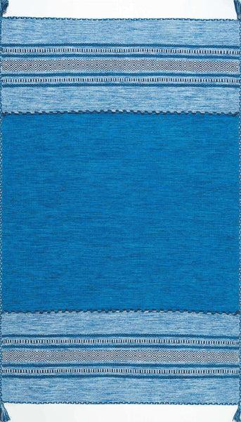 Nuloom Deetta Banded Tassel Area Rug Light Beige