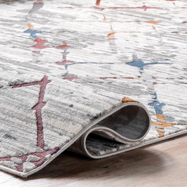 Nuloom Delilah Modern Abstract Light Grey
