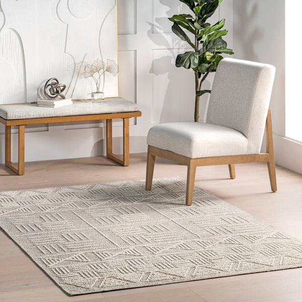 Nuloom Demetra Casual Geometric Area Rug Beige