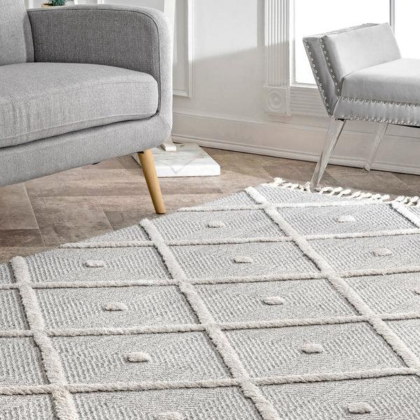 Nuloom Diamond Deyton Area Rug Grey