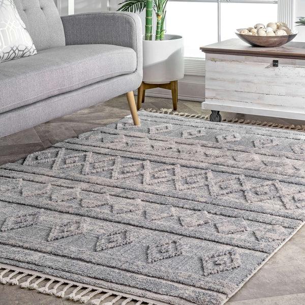 Nuloom Diamond Shaggy Devonte Grey