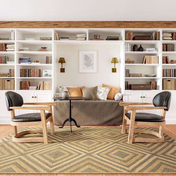 Nuloom Dogwood Tiled Jute Area Rug Natural