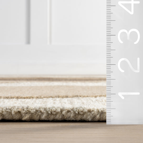 Nuloom Dolpo Wool Area Rug Beige