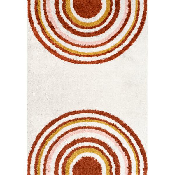 nuloom Dotty Half Sunset Shag Area Rug Orange
