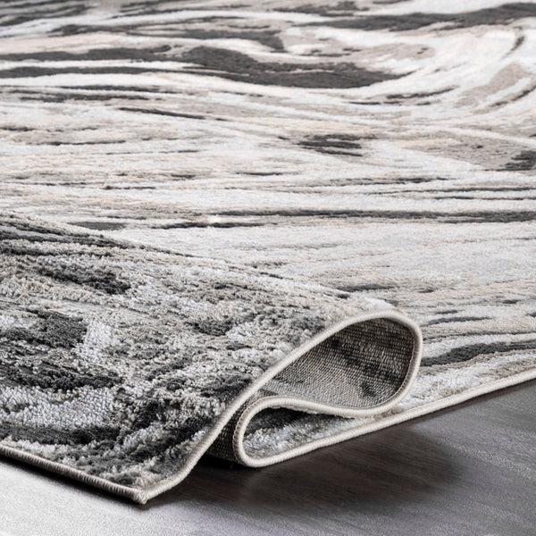 Nuloom Drea Marble Abstract Area Rug Grey