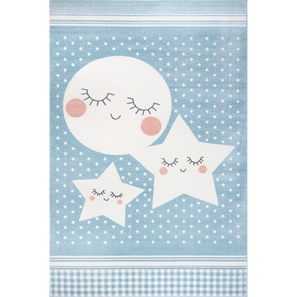 nuloom Dream Night Sky Nursery Area Rug Blue