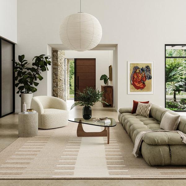 Nuloom Drift Reversible Wool Area Rug Natural