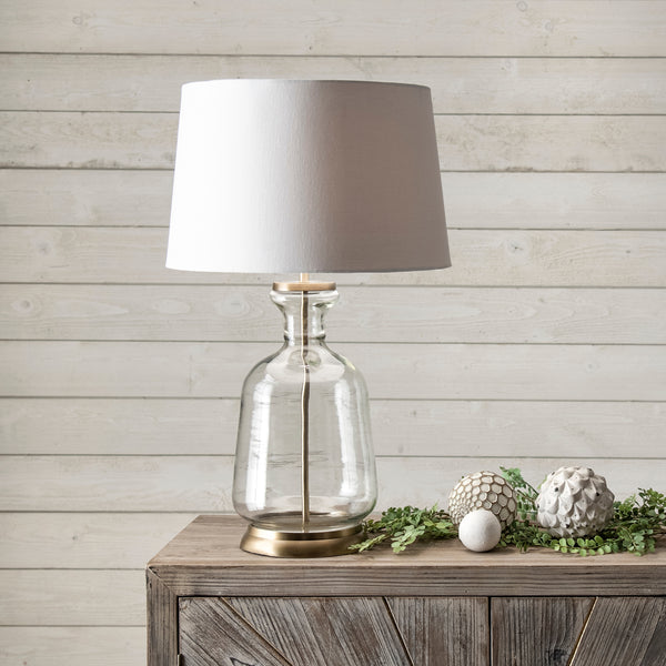 Nuloom Eagan 24" Glass Table Lamp Gold