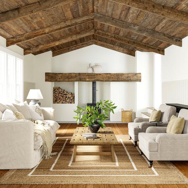 Nuloom Elemore Geometric Jute Area Rug Ivory