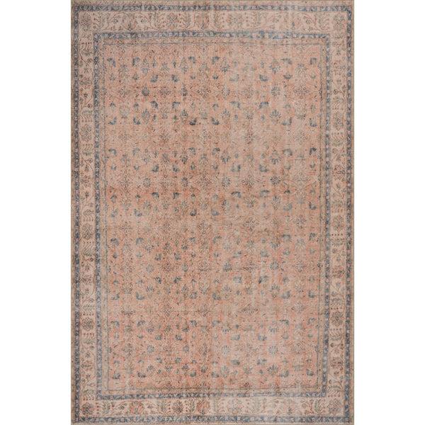 nuloom Nuloom Elendra Traditional Bordered Washable Rug Peach