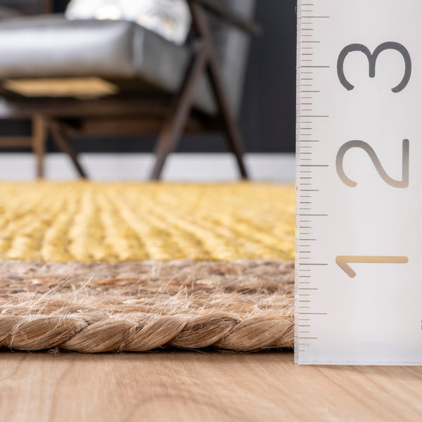 Nuloom Eleonora Casual Jute Area Rug Yellow