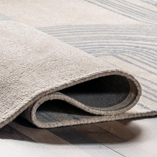 Nuloom Eliana Abstract Rainbow Wool Area Rug Blue