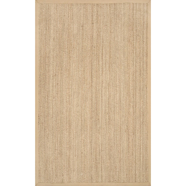 nuloom Elijah Seagrass with Border Area Rug Beige