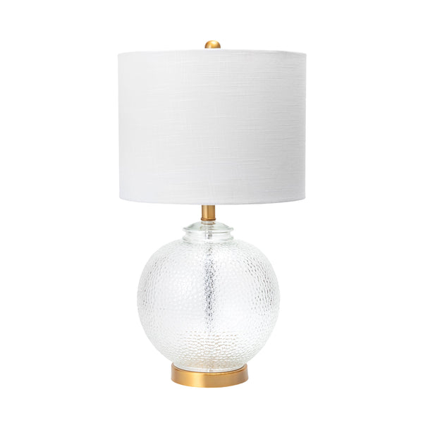 Nuloom Elmira 23" Glass Table Lamp Brass