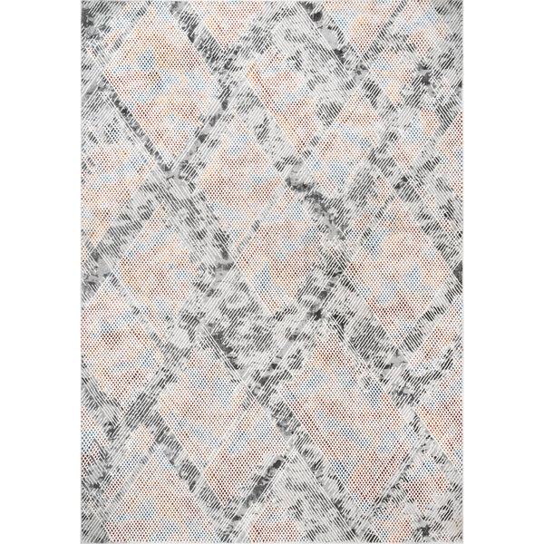 nuloom Eloise Abstract Trellis Area Rug Light Grey