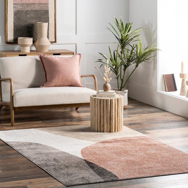 Nuloom Emelia Abstract Circles Area Rug Beige