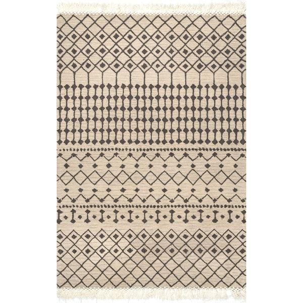nuloom Emmeline Wool Modern Trellis Beige