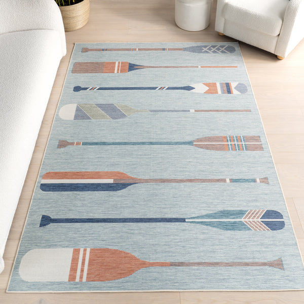 Nuloom Emmie Graphic Indoor/Outdoor Area Rug Blue
