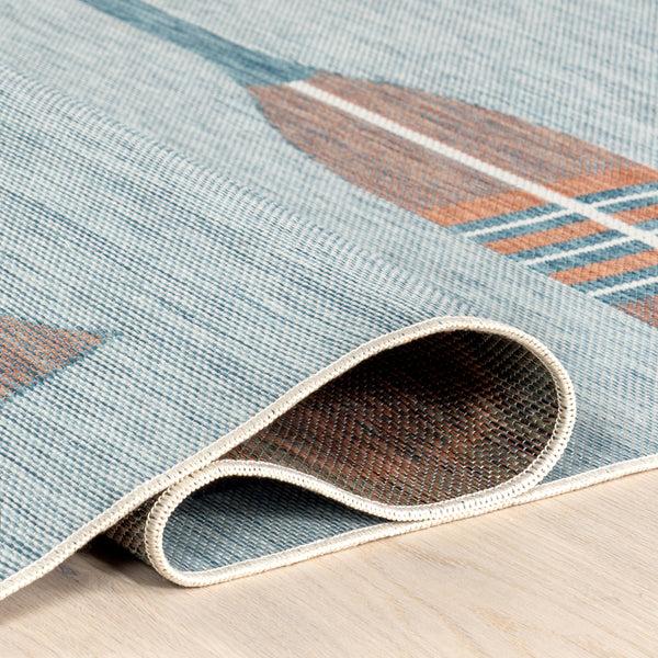 Nuloom Emmie Graphic Indoor/Outdoor Area Rug Blue