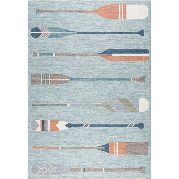 nuloom Emmie Graphic Indoor/Outdoor Area Rug Blue