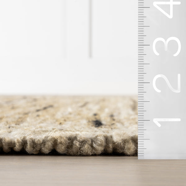 Nuloom Evergreen Marled Jute Blend Area Rug Beige