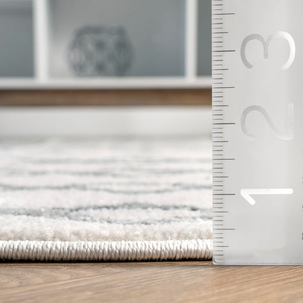 Nuloom Fading Bands Area Rug Light Gray