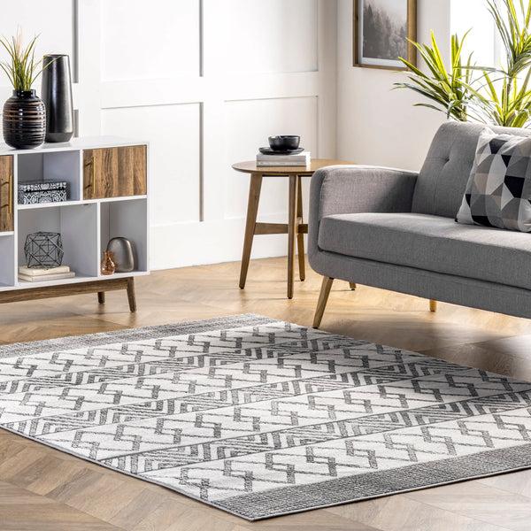 Nuloom Fading Bands Area Rug Light Gray