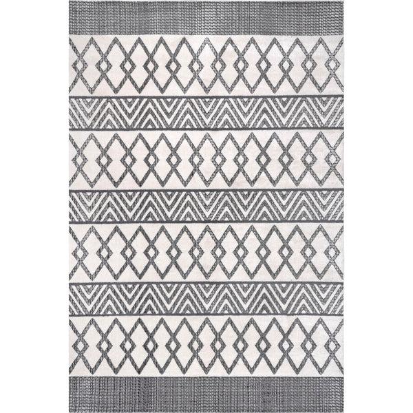 nuloom Fading Bands Area Rug Light Gray