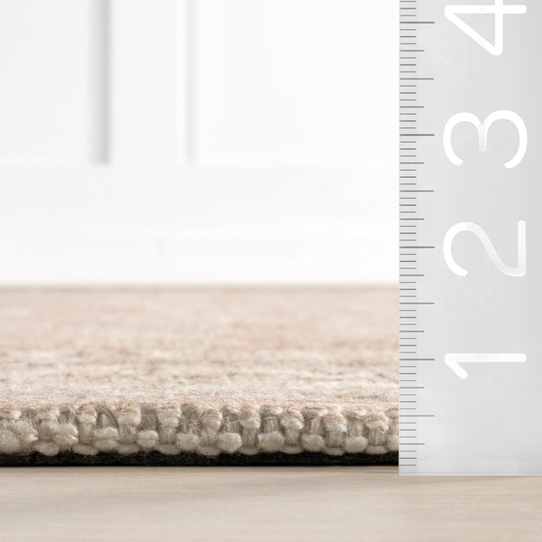 Nuloom Fae Wool And Cotton Area Rug Beige