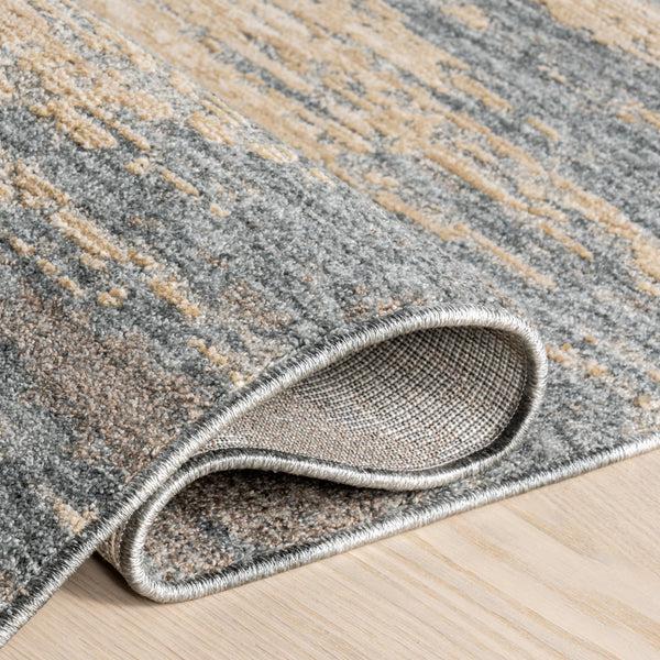 Nuloom Fiadh Abstract Fringe Area Rug Blue