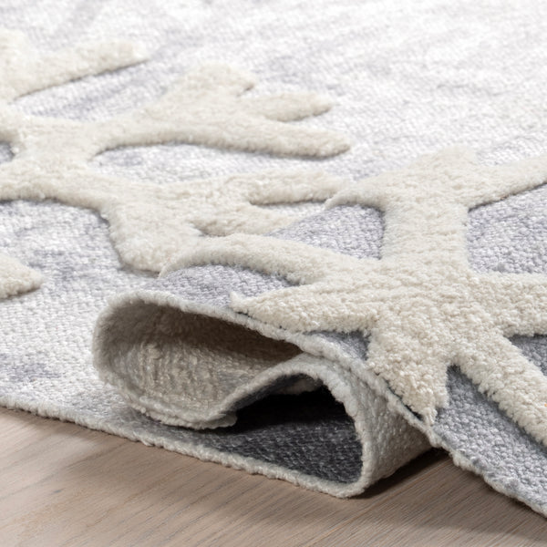 Nuloom Fiona High-Low Snowfall Area Rug Grey