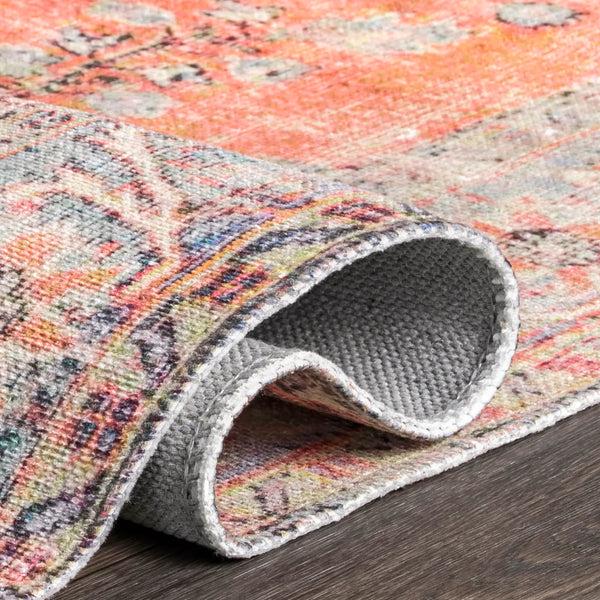 Nuloom Flatweave Medallion Karol Area Rug Rust