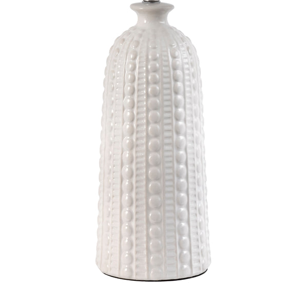 Nuloom Flint 30" Ceramic Table Lamp Cream