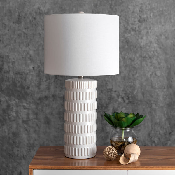 Nuloom Franklin 25" Ceramic Table Lamp Black