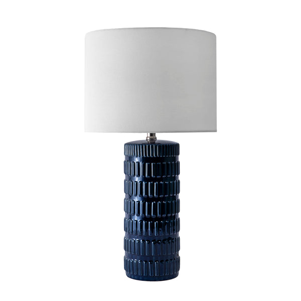 Nuloom Franklin 25" Ceramic Table Lamp Black