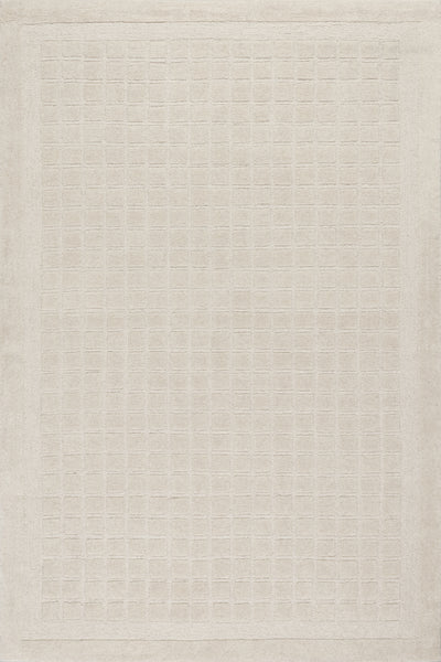 nuloom Fritz Checkered Wool Area Rug Beige