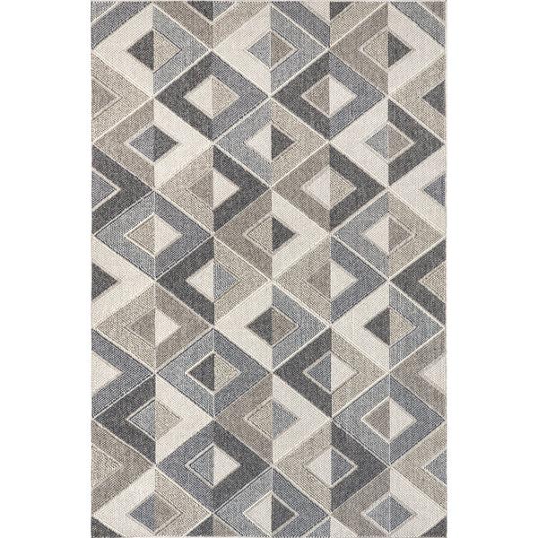 nuloom Gale Geometric Indoor/Outdoor Area Rug Gray