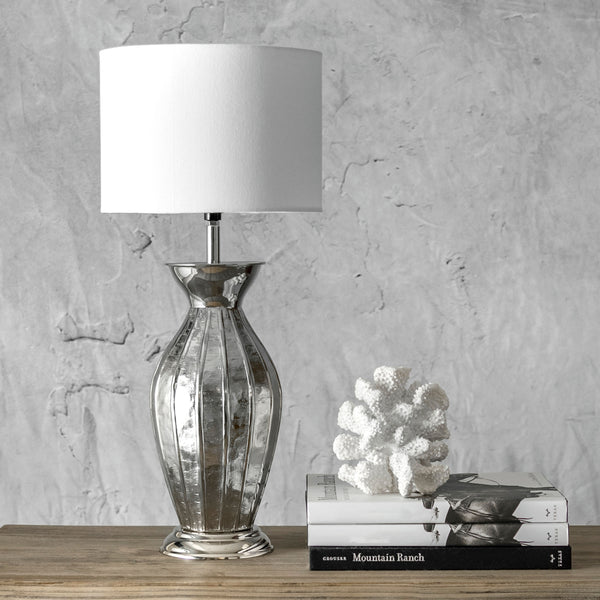 Nuloom Gardner 22" Iron Table Lamp Nickel