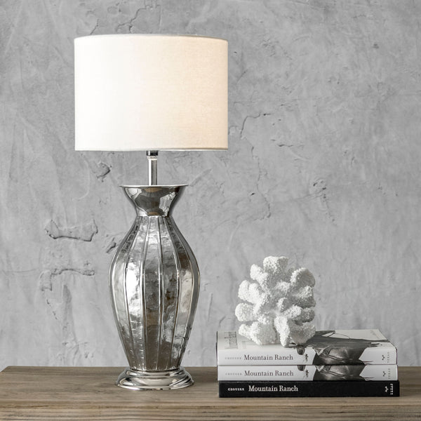 Nuloom Gardner 22" Iron Table Lamp Nickel