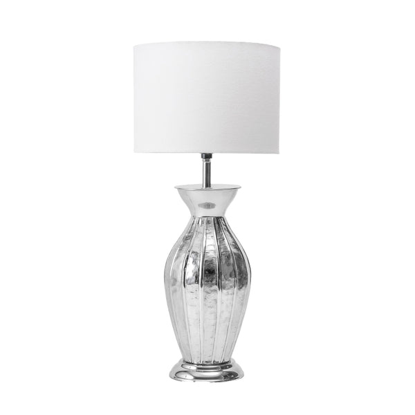 nuloom Gardner 22" Iron Table Lamp Nickel