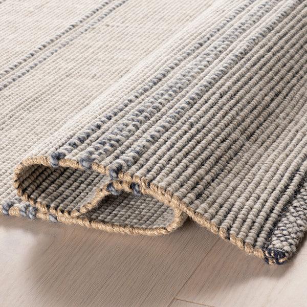 Nuloom Garnet Striped Wool Area Rug Ivory